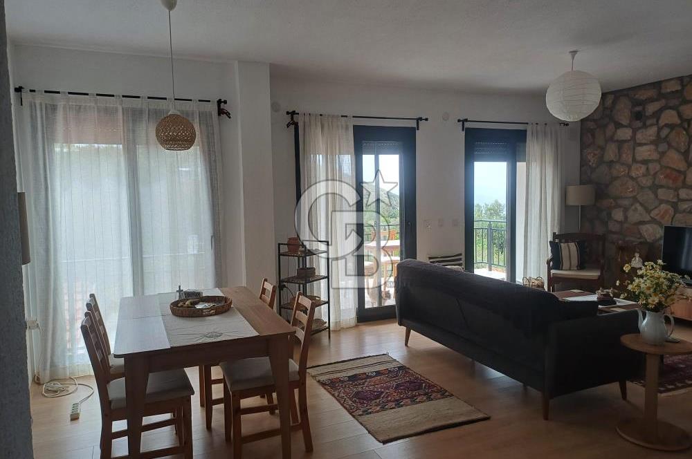 DATÇA MESUDİYE'DE DENİZ MANZARALI MÜSTAKİL GİRİŞLİ BAHÇELİ DAİRE