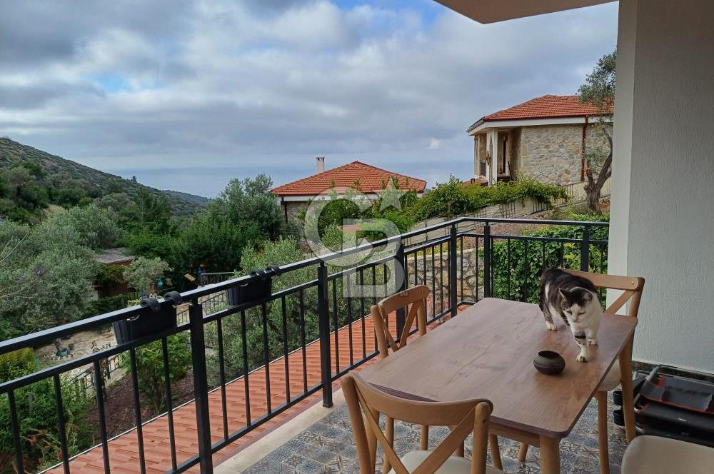 DATÇA MESUDİYE'DE DENİZ MANZARALI MÜSTAKİL GİRİŞLİ BAHÇELİ DAİRE