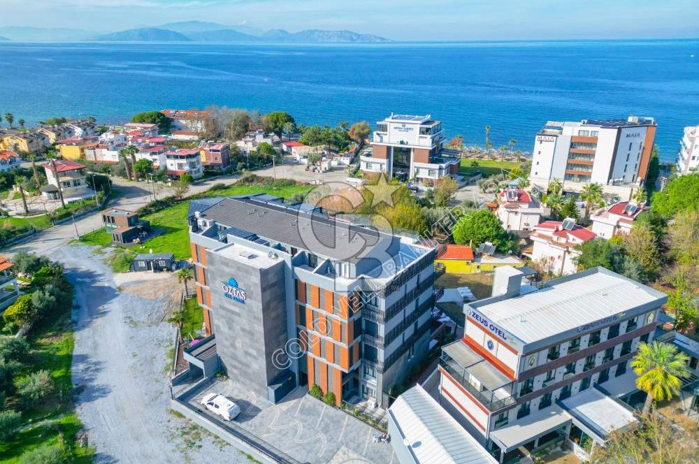 Güzelçamlı Plajına 150 Metre! Deniz Manzaralı Satılık 1+1 Daire