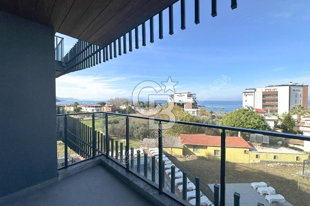 Güzelçamlı Plajına 150 Metre! Deniz Manzaralı Satılık 1+1 Daire