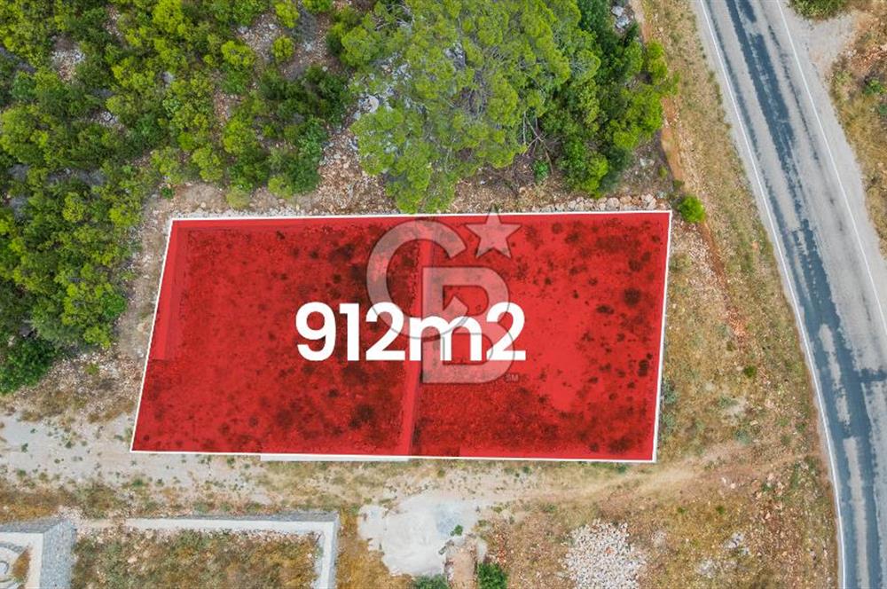 KONYAALTI HURMA'DA DOĞA VE ŞEHİR MANZARALI 912 m² ARAZİ