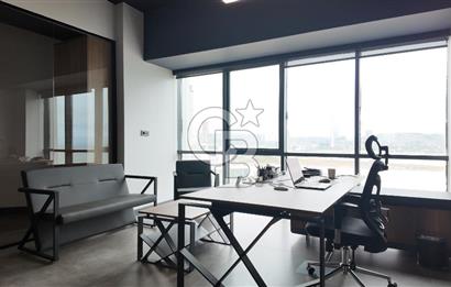 TEPEKULE İŞ VE KONGRE MERKEZİNDE DENİZ MANZARALI SATILIK OFİS