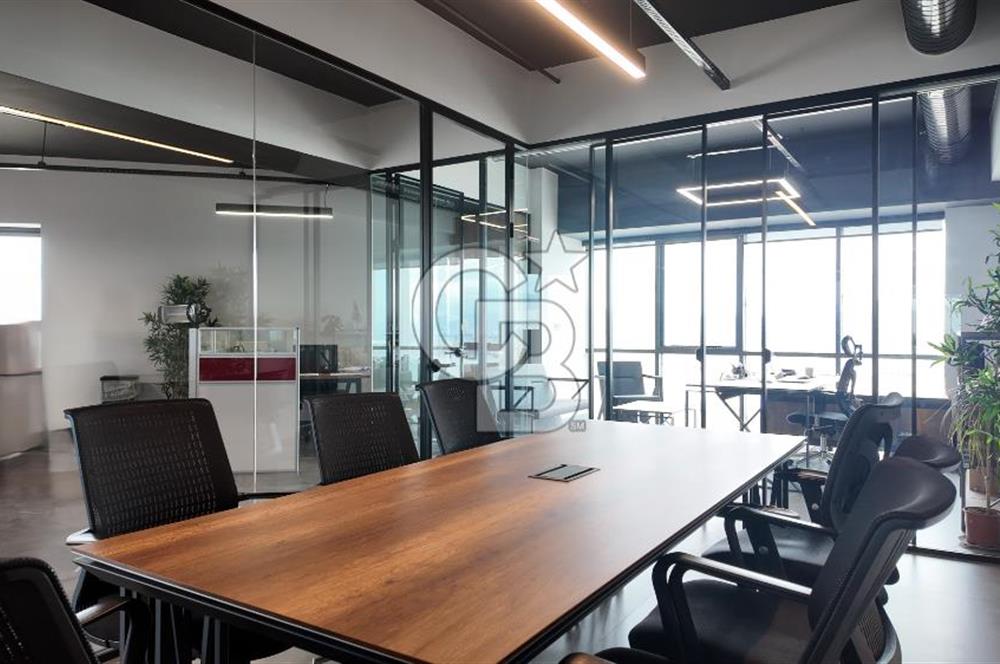 TEPEKULE İŞ VE KONGRE MERKEZİNDE DENİZ MANZARALI SATILIK OFİS