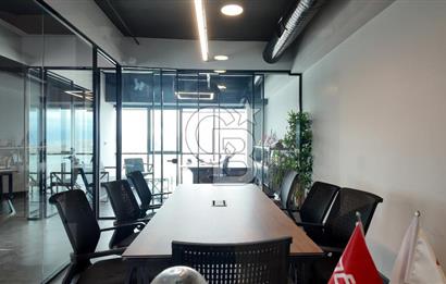 TEPEKULE İŞ VE KONGRE MERKEZİNDE DENİZ MANZARALI SATILIK OFİS