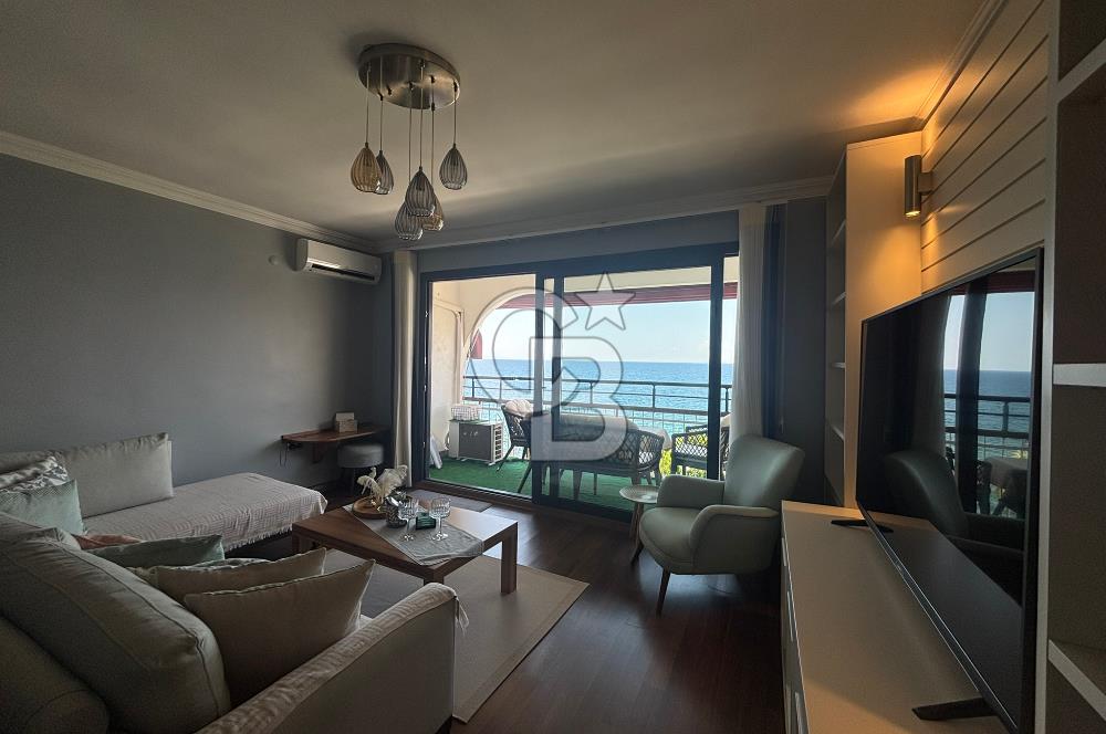 DİKİLİ'DE 3+1 YALI DAİRESİ,DENİZE 0,JEOTERMALLİ,EŞYALI,TADİLATLI