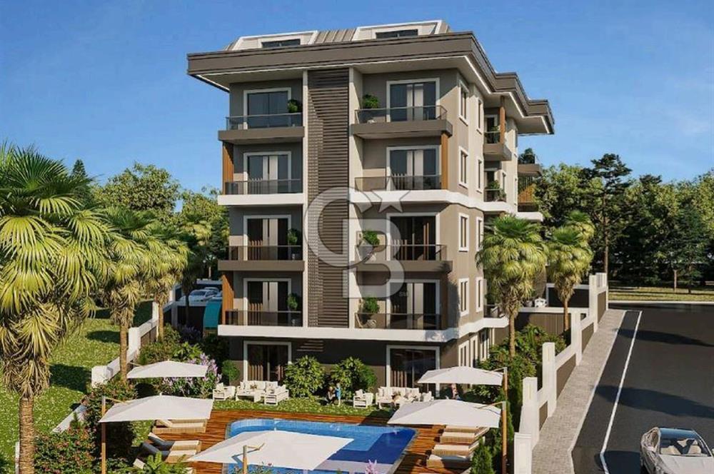 Alanya Payallarda Butik Havuzlu BİNA' da 1+1 daire Hemen Tapu