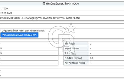 Bursa Osmangazi Çekirgede Eşsiz Villa Arsası Fırsatı!