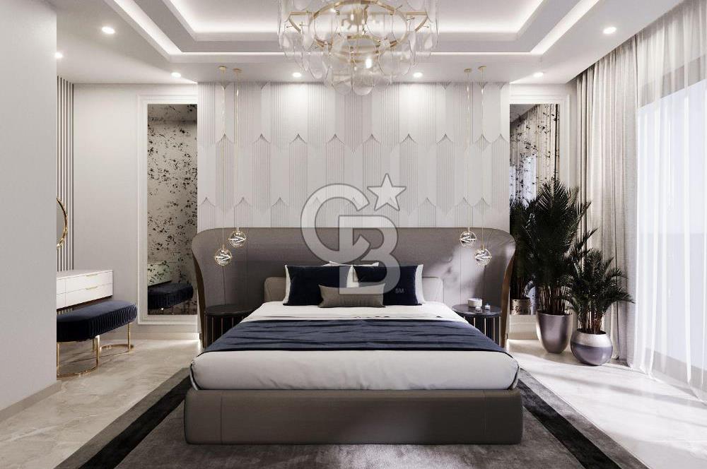 Alanya Türkler 4+1 Tripleks Lüks Villa Müstakil Havuzlu 