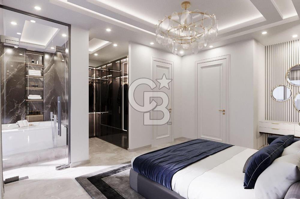 Alanya Türkler 4+1 Tripleks Lüks Villa Müstakil Havuzlu 