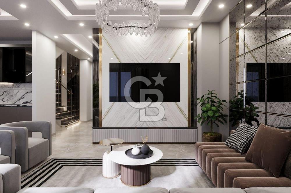 Alanya Türkler 4+1 Tripleks Lüks Villa Müstakil Havuzlu 