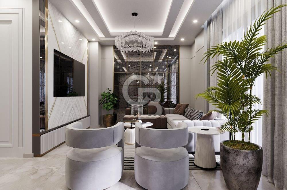 Alanya Türkler 4+1 Tripleks Lüks Villa Müstakil Havuzlu 