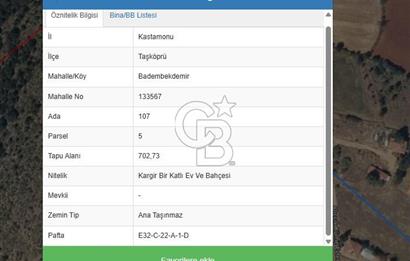 KASTAMONU BADEMBEKDEMİR KÖYÜ SATILIK KARGİR EV VE BAHÇESİ