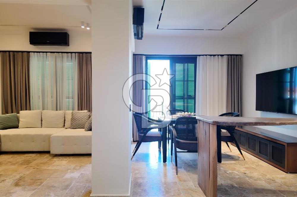 Çeşme Alaçatı Port Satılık Ters Dubleks Full Eşyalı 2+1 Villa