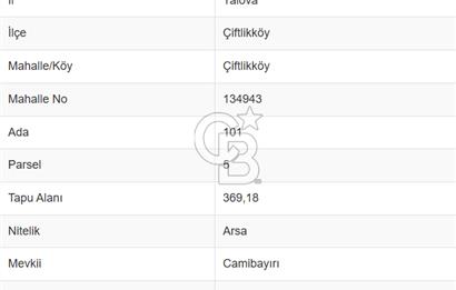 YALOVA ÇİFTLİKKÖYDE ÜÇ KAT İMARLI GÜZEL KONUMDA SATILIK ARSA!