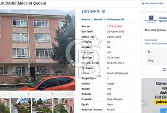 ABİDİN PAŞA SATILIK DAİRE  - 4 - 320031