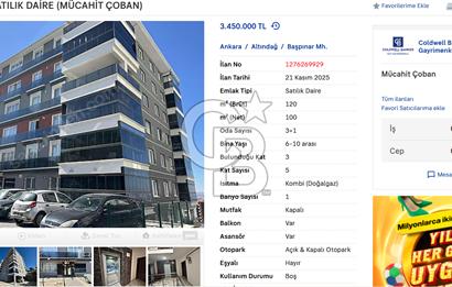 DOĞANTEPE SATILIK 3+1