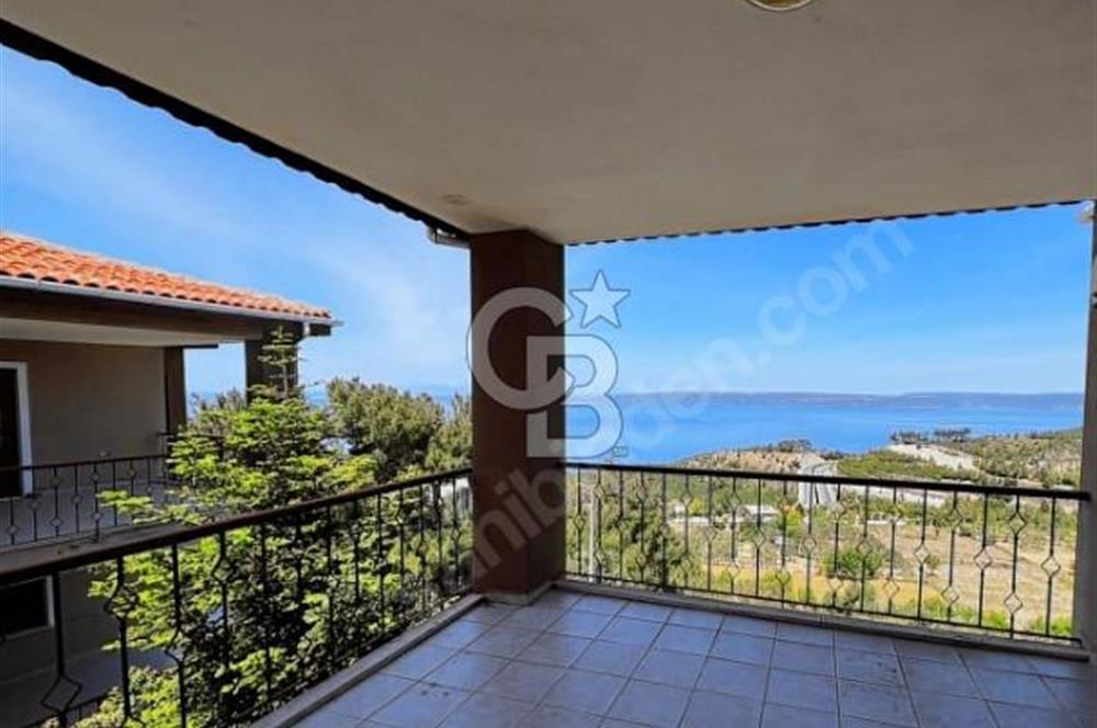 ÇANAKKALE'DE DOĞA İÇİNDE FULL BOĞAZ MANZARALI SATILIK 5+2 VİLLA