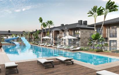 SUN CITY ANTALYADA BAHÇELİ, VİLLA KONFORUNDA 1+1 SATILIK DAİRE