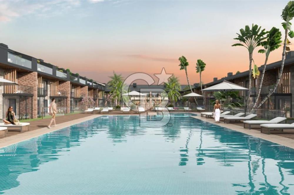 SUN CITY ANTALYADA BAHÇELİ, VİLLA KONFORUNDA 1+1 SATILIK DAİRE