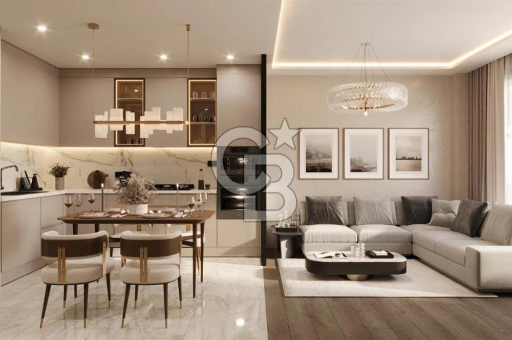 SUN CITY ANTALYADA BAHÇELİ, VİLLA KONFORUNDA 1+1 SATILIK DAİRE