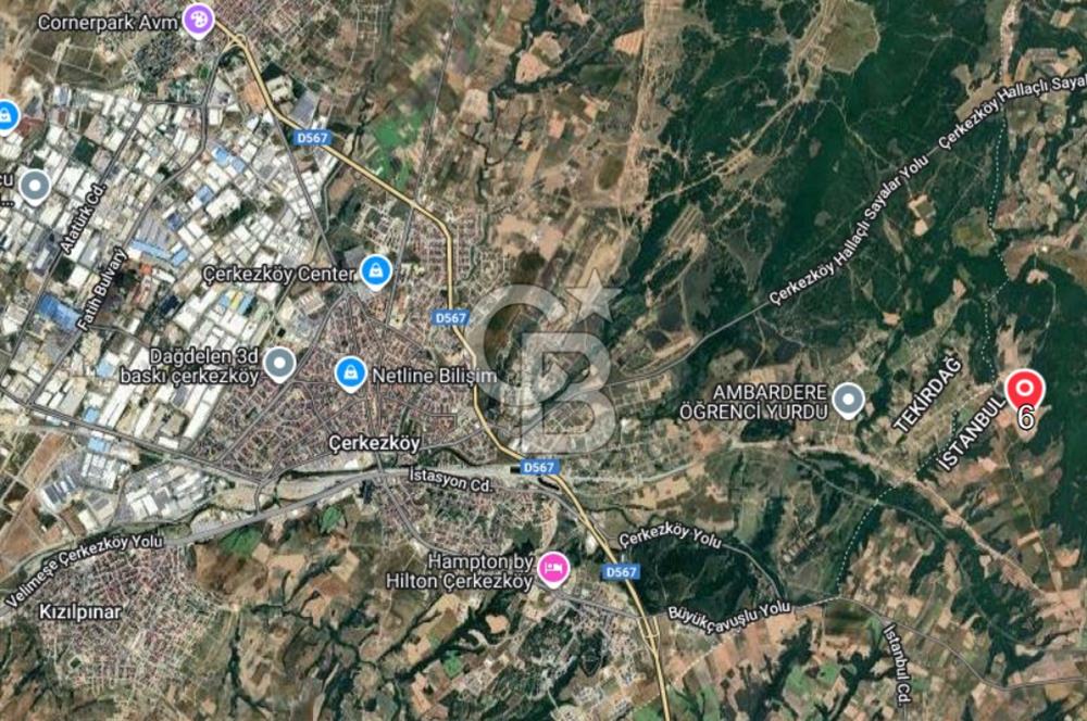 Silivri Çayırdere'de Çerkezköy Merkeze yakın tarla