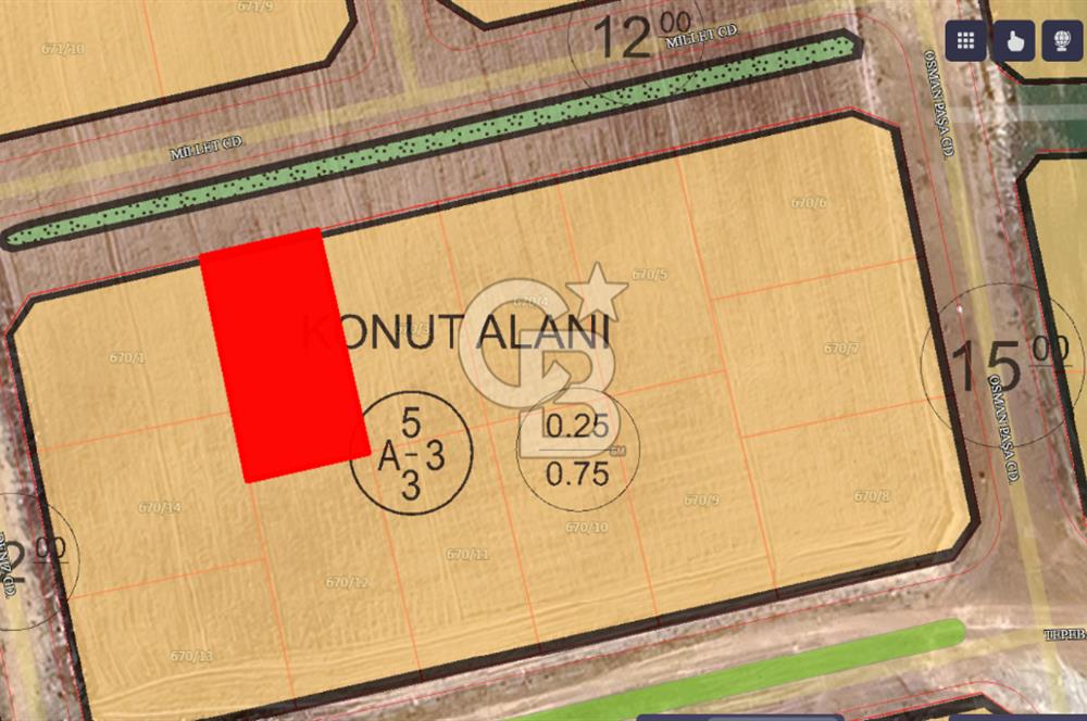 TEMELLİ HÜRRİYET MAHALLESİN'DE MÜSTAKİL TAPULU İMARLI ARSA