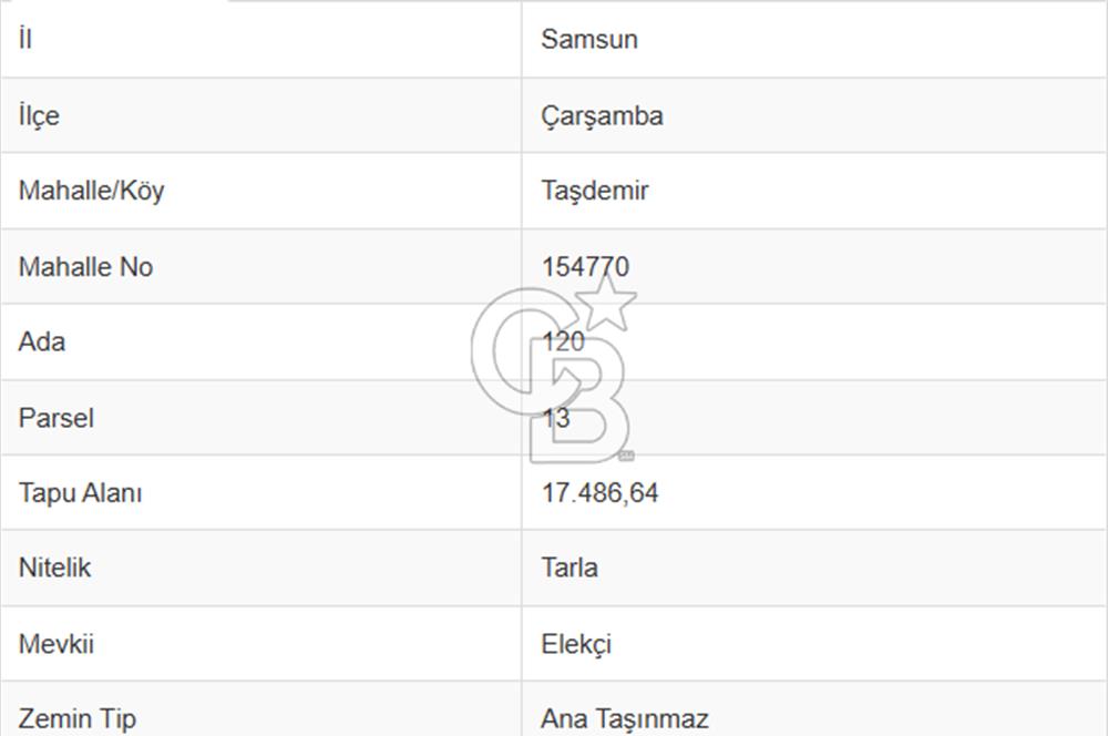 TAŞDEMİR YERLEŞİM MERKEZİNDE SATILIK TARLA 2