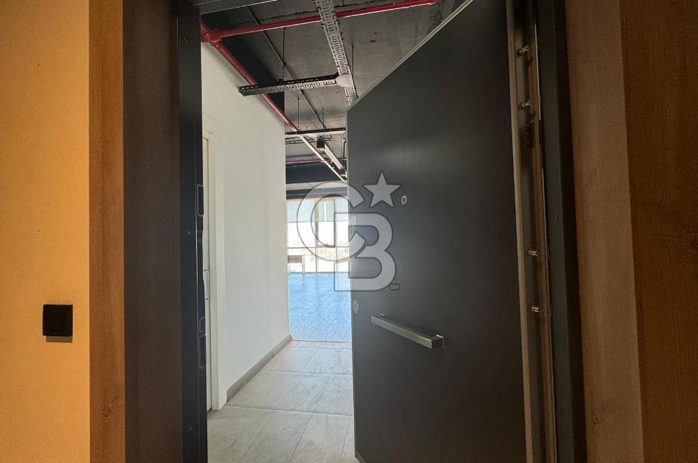 BORNOVA FOLKART TİME'DA, 1+0, BALKONLU, KİRALIK OFİS