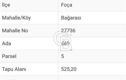 İZMİR FOÇA BAĞARASI VİLLA İMARLI ARSA