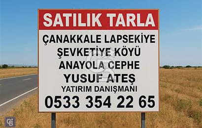ACİL Çanakkale Lapseki Şevketiye Köyünde Satılık Tarla