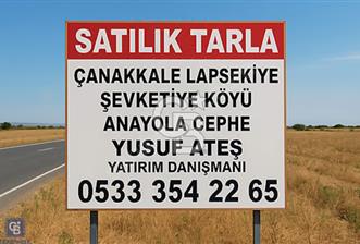 ACİL Çanakkale Lapseki Şevketiye Köyünde Satılık Tarla - 5 - 320296
