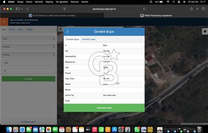 Gerede'de Cadde Üzeri Tek Tapu Satılık Villa Parseli