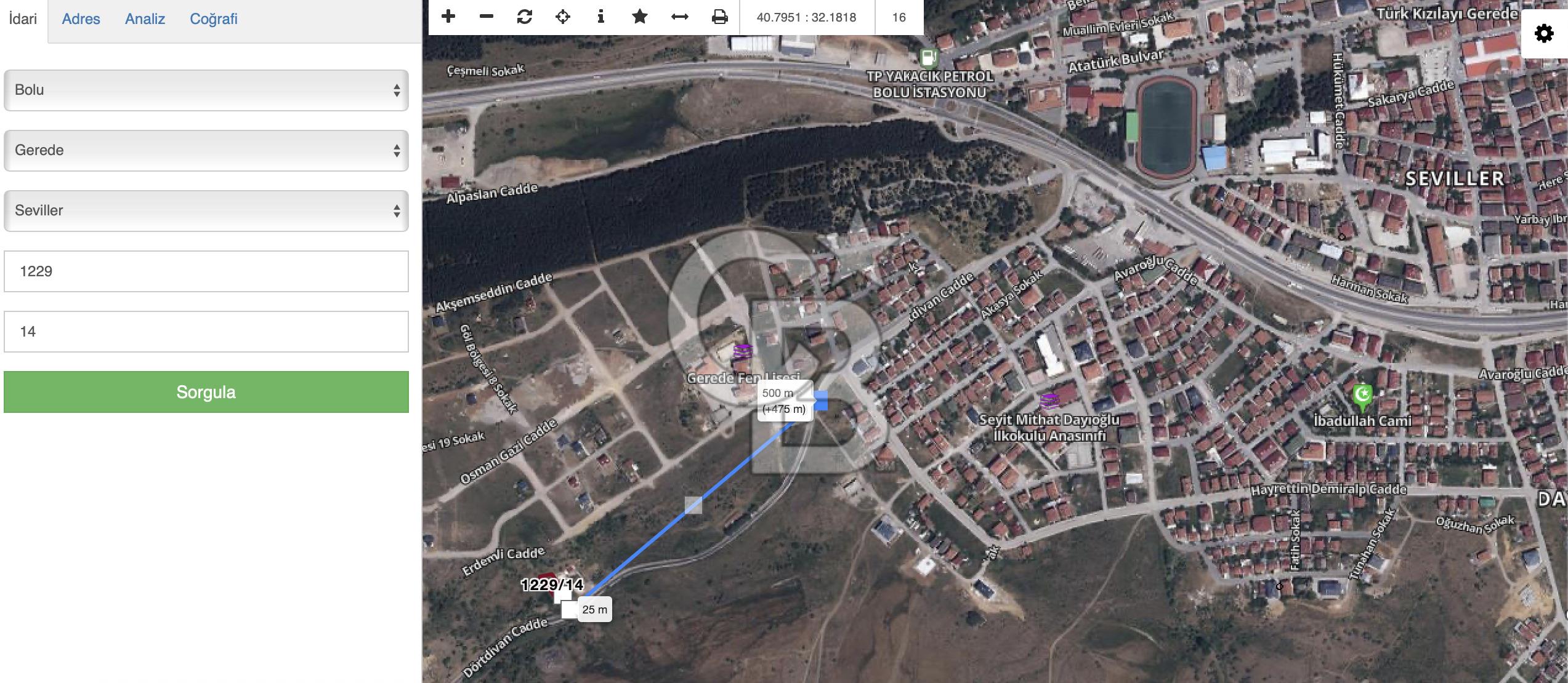 Gerede'de Cadde Üzeri Tek Tapu Satılık Villa Parseli