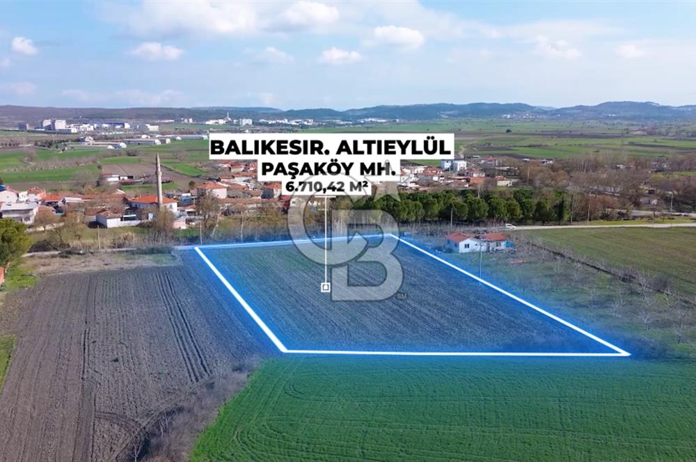 BALIKESİR ALTIEYLÜL PAŞAKÖY'DE FIRSAT SATILIK İMARLI ARSA