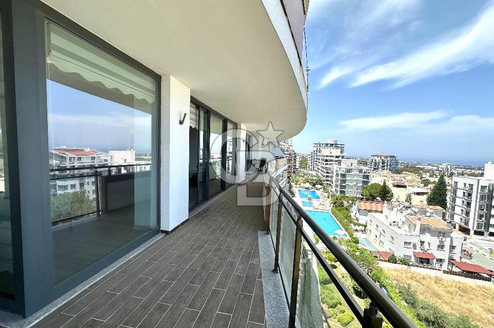 Akacan Elegance Sitesi Full Deniz ve Havuz Manzaralı 3+1 Lüks Eşyalı Kiralık Köşe Daire