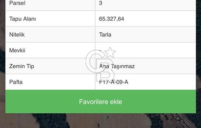 Edirne Uzunköprü Saçlımüsellim’de 65.327m2 Satılık Tarla