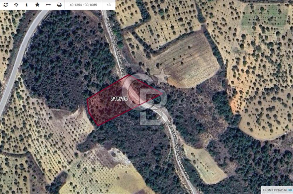 CB'DAN BİLECİK MERKEZ DERESAKARI, 3,400M2, MÜSTAKİL, SATILIK ARAZİ