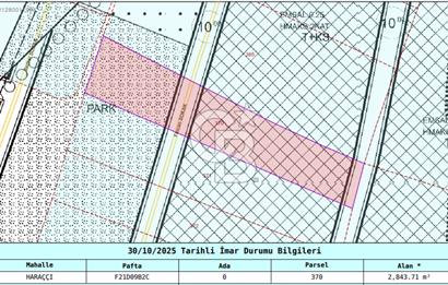 SATILIK HARAÇÇI MUAYENE İSTASYONUNUN YANINDA TİCARİ İMARLI ARSA