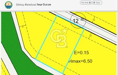Gölbaşı Bahçelievler’de Yatırımlık Tek tapu 3000 m2 Konut Arsası
