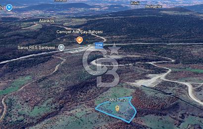 ÇANAKKALE DEDELER KÖYÜNDE ENERJİ YATIRIMINA UYGUN 8.827M² ARAZİ