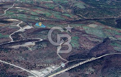 ÇANAKKALE DEDELER KÖYÜNDE ENERJİ YATIRIMINA UYGUN 8.827M² ARAZİ