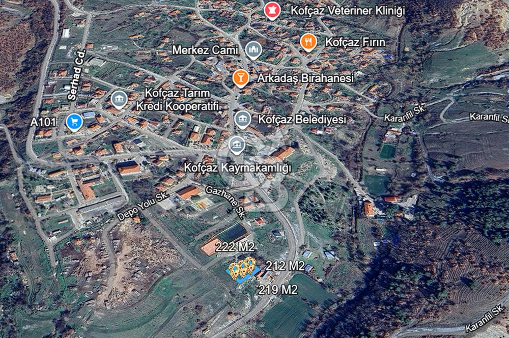 KOFÇAZDA TOKİ PROJESİ YANINDA 653 M2 TİCARİ+KONUT İMARLI ARSA