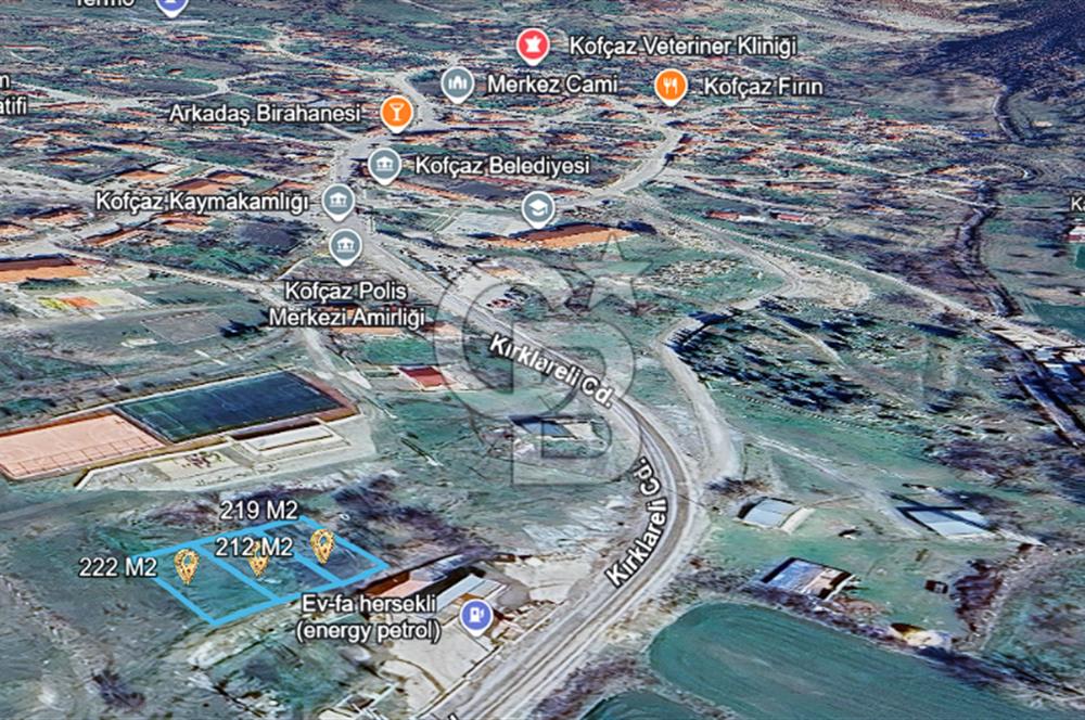 KOFÇAZDA TOKİ PROJESİ YANINDA 653 M2 TİCARİ+KONUT İMARLI ARSA