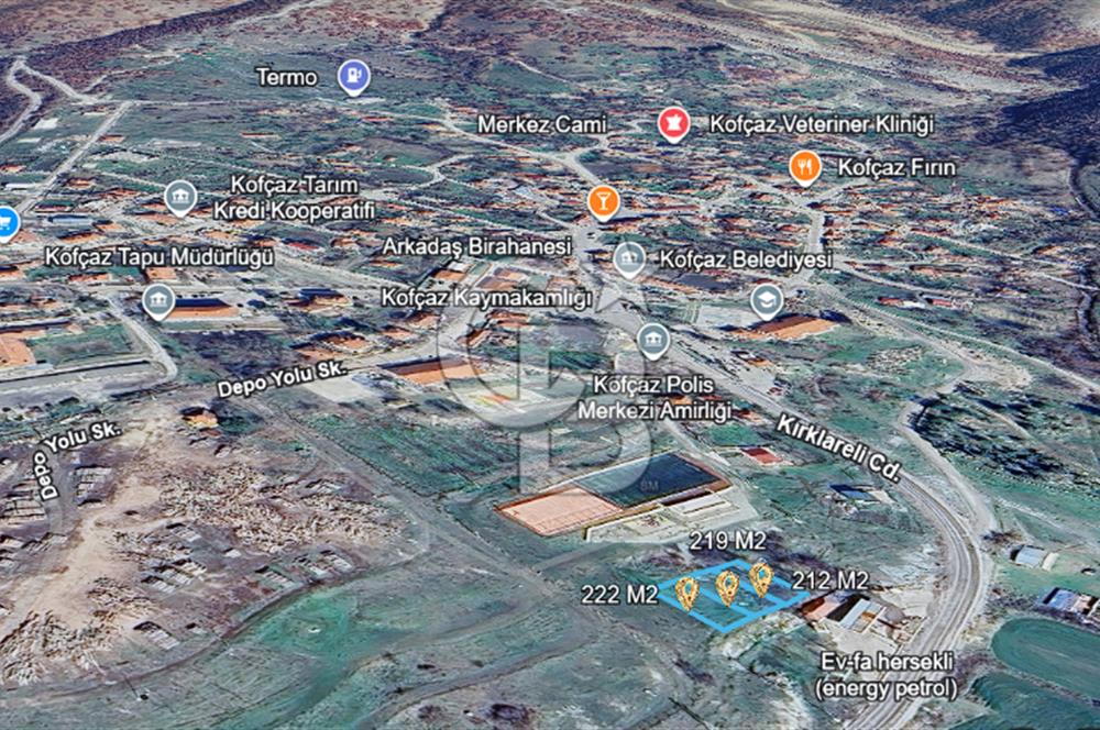 KOFÇAZDA TOKİ PROJESİ YANINDA 653 M2 TİCARİ+KONUT İMARLI ARSA