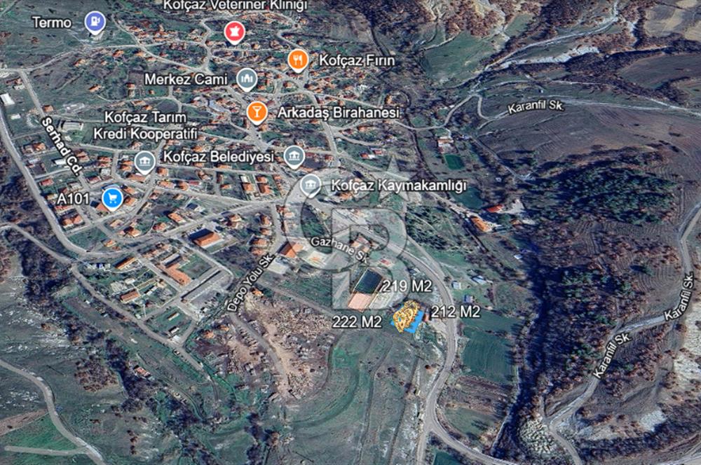 KOFÇAZDA TOKİ PROJESİ YANINDA 653 M2 TİCARİ+KONUT İMARLI ARSA