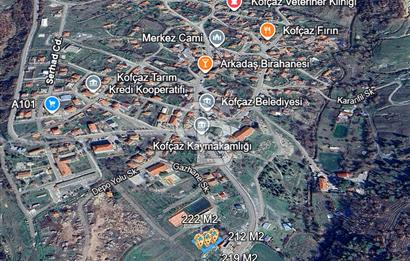 KOFÇAZDA %40 TİCARİ + KONUT İMARLI 222 M² SATILIK ARSA