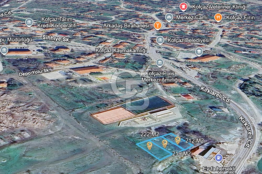 KOFÇAZDA %40 TİCARİ + KONUT İMARLI 222 M² SATILIK ARSA