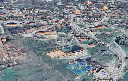 KOFÇAZDA %40 TİCARİ + KONUT İMARLI 222 M² SATILIK ARSA