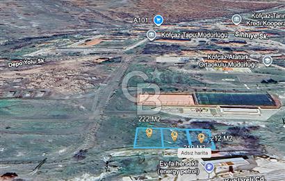 KOFÇAZDA %40 TİCARİ + KONUT İMARLI 222 M² SATILIK ARSA