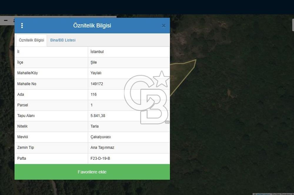 Şile Yaylalı'da Yatırımcıya Uygun Arsa Fırsatı